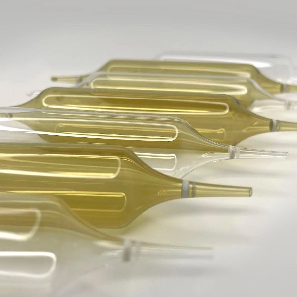 Glass ampoules - biological laboratory in Orne - design of liquid food supplements Glass ampoules